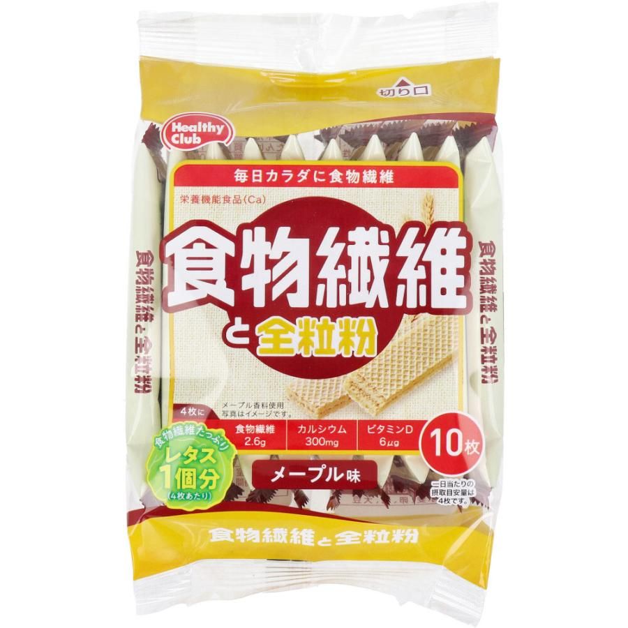 Hamada Confect Health Club 膳食纤维全麦威化饼枫味 10 片