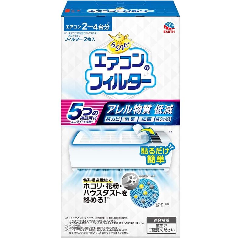 RakuHapi Air Conditioner Filters (2 sheets)