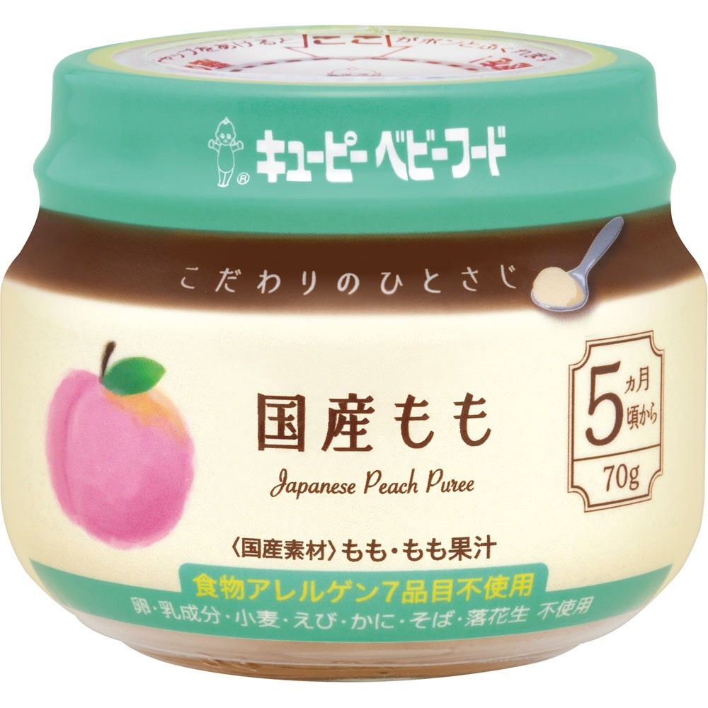 Kewpie Baby Food Carefully Selected Spoonful Japanese Peach 70g