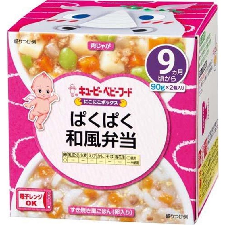 kewpie kewpie 丘比嬰兒食品微笑盒 Paku Paku 日式便當 90g x 2 個