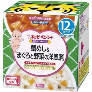 キューピー ベビーフード にこにこボックス鯛めし＆まぐろ野菜洋風煮　 90g×2個