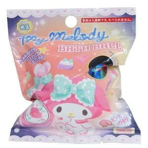 Santan My Melody Glowing Bath Ball Peach Scent 75g 1 serving