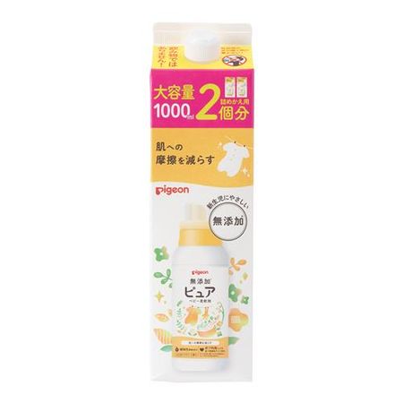 피죤(Pigeon) 아기 전용 섬유유연제 베이비 소프터 히다마리 플라워 향 1000mL (리필용 2회분)