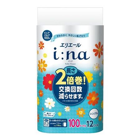 Elleair i:na 卫生纸，双卷，单卷，12卷
