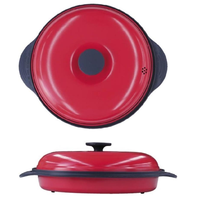 TO-PLAN Microwave Grill Pan, Round, TKSM-32 (W28 × D23 × H9 cm)