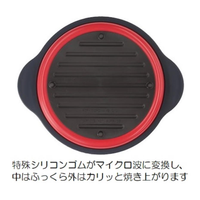 TO-PLAN Microwave Grill Pan, Round, TKSM-32 (W28 × D23 × H9 cm)