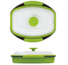 TO-PLAN Microwave-baked Kale, Square, TKSM-33 (Width 23 x Depth 20 x Height 8.5 cm)