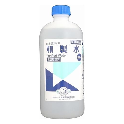 [3rd-Class OTC Drug] Kosakai Pharmaceutical Japanese Pharmacopoeia Purified Water 500mL