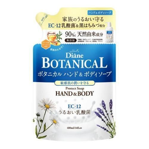 Moist Diane 植萃保護型護手&沐浴露 馬鞭草&蜂蜜香 400mL（補充包）
