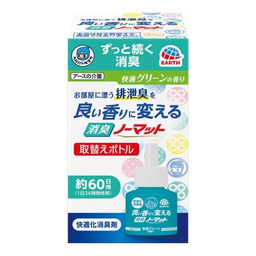 Helper Taske 除臭 No-Mat 带有宜人香味，舒适的绿色香味，替换瓶，1 瓶（45mL）