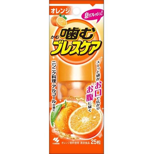 씹는 브레스케어 오렌지맛 25정