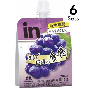 【6個セット】inゼリー フルーツ食感 巨峰 150g