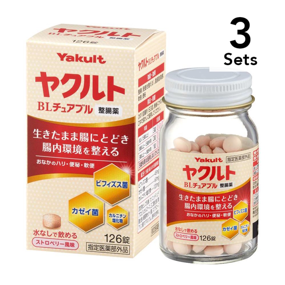 養樂多 Yakult(養樂多)BL [ 3 件入組] Yakult BL 咀嚼片 126 片