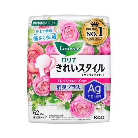 乐而雅 Kirei Style 清新玫瑰香型除臭剂 62 片