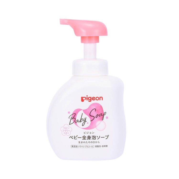 Pigeon 贝亲全身泡沫香皂，婴儿花香型，500ml