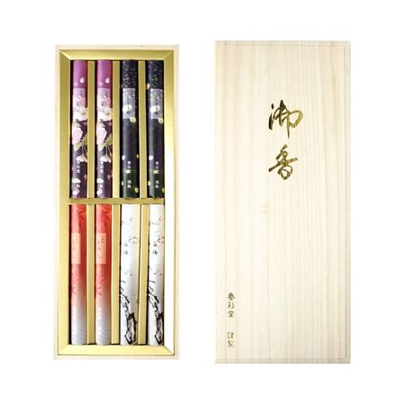 Kosaido Gift Four Seasons Incense KYO-35 8 Bundles (4 Types x 2 Bundles of Each)