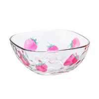 石塚硝子 ADERIA 水果糖果方形碗 草莓款 1入