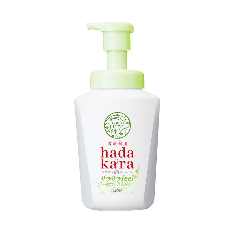Hadakara 柔滑触感泡沫沐浴露 绿色柑橘香 530ml