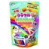 Nor Corporation Manaburo Large Colorful Bath Palette Rainbow Mix Value Pack Soap Scent 120g 4 Uses