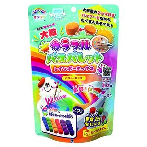 Nol Corporation Manaburo Large Colorful Bath Palette Rainbow Mix Value Pack Soap Fragrance 120g 4 servings