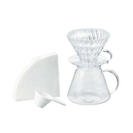 하리오 심플리하리오 V60 글라스 브루잉 키트 S-VGBK-02-T 1세트