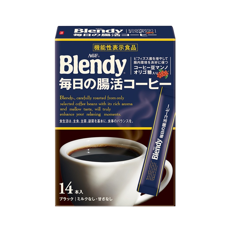 味之素AGF 味之素AGF Blendy Stick 黑色每日腸道咖啡 14 支裝