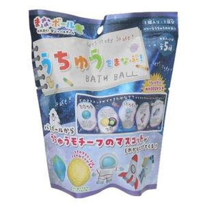 Nol Corporation Mana Ball Learn Uchuu! Bath Ball Berry Cucumber Flavor 75g 1 serving