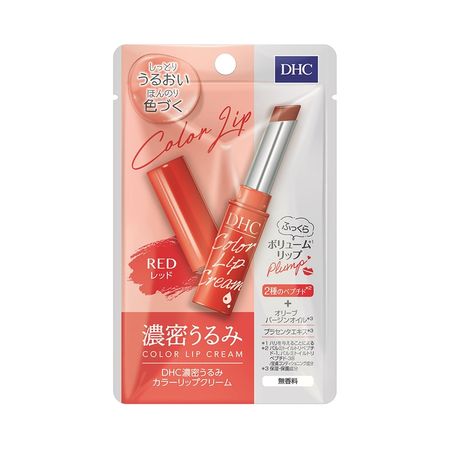 DHC 濃密うるみカラーリップクリーム レッド 1.5g