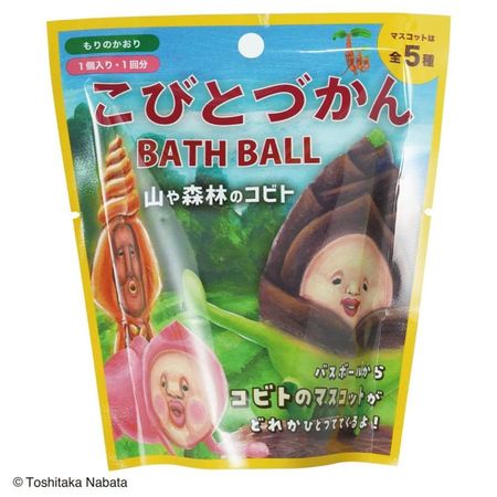 Knoll Corporation Kobito Zukan Bath Ball Mountain and Forest Kobito Mori Kaori 55g 1 serving