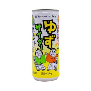 기타가와촌 유자 왕국 유자 사이다 캔 250ml