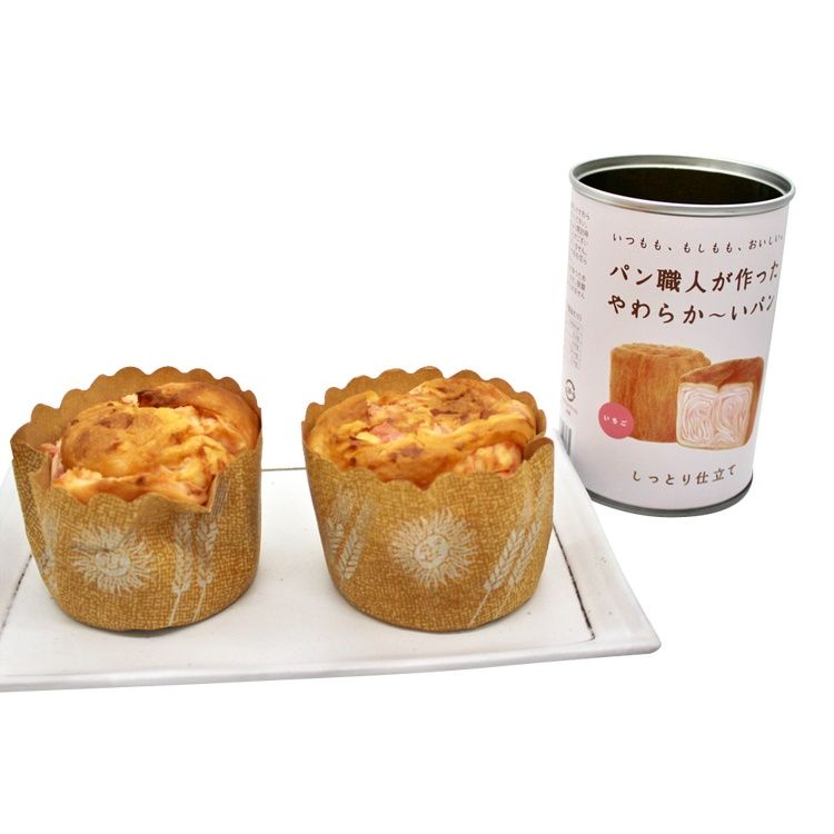 缶入りパン パン職人が作った やわらか～いパン いちご味 5年 100g