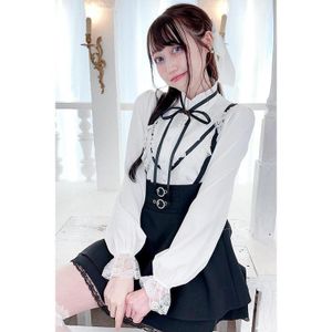 MA*RS||Lace satin ribbon blouse-size-F||Product number: 388010434