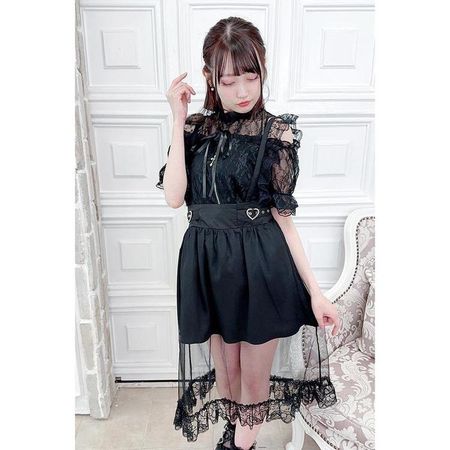 MA*RS||側心扣薄紗長裙-F碼||產品編號：388050537