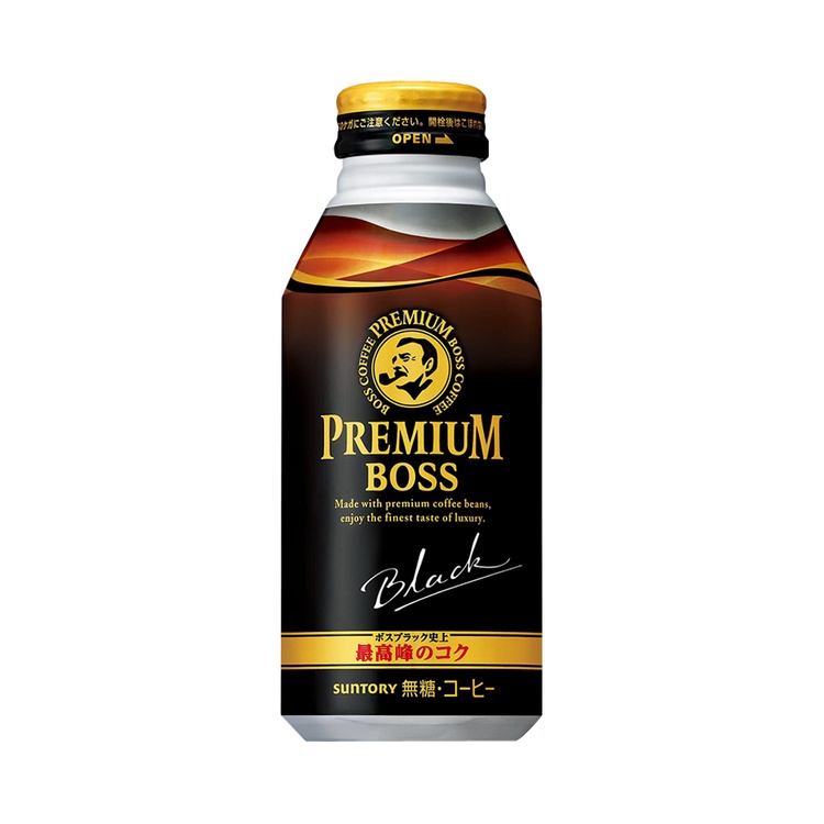 SUNTORY FOODS 三得利 PREMIUM BOSS 頂級黑咖啡 390g