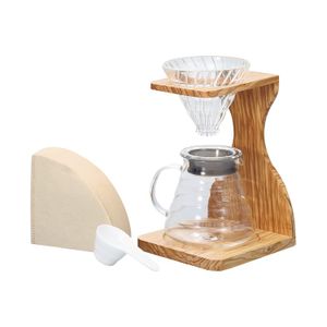 HARIO V60 Olive Wood Stand Set 1 set