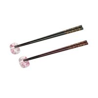 石塚硝子 津輕琉璃 sakura 小判筷架/筷子組 1組