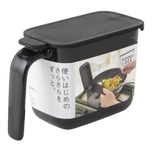 마나 조미료 포트 약 370mL K736 1개 (BK 블랙)