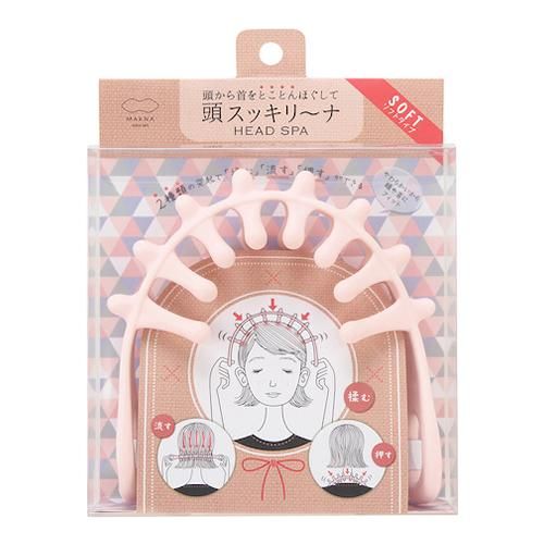 마나 두피 스칼프 마사지기 1개입 (소프트 타입 핑크 S469P)