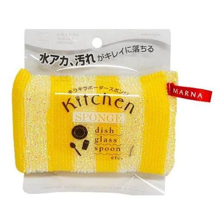 Myrna Sparkly Border Sponge K228 1pc (Yellow)