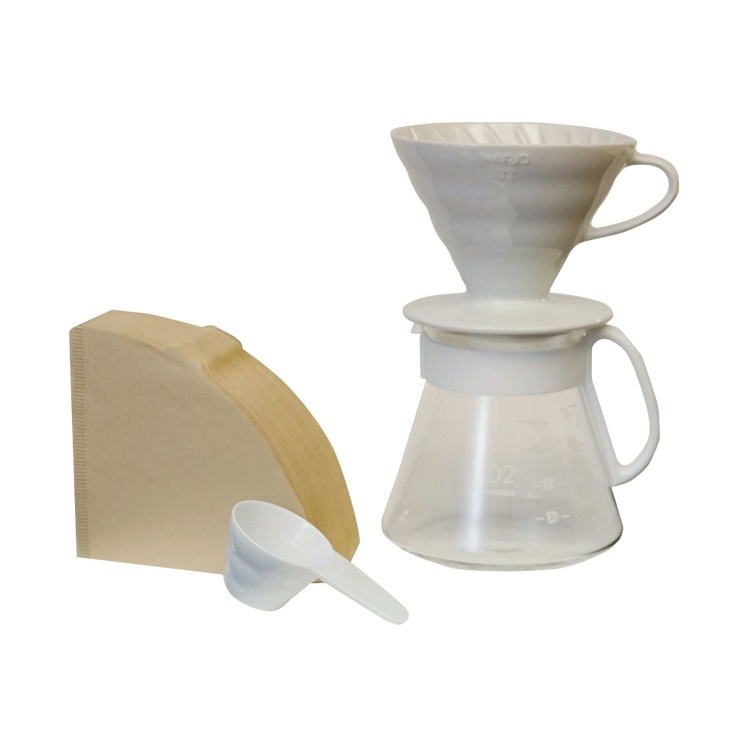 HARIO HARIO V60 陶瓷濾杯02套裝 XVDD-3012W 1套