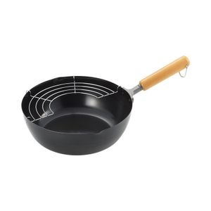 Yoshikawa Gourmet Power Wooden Tempura Tempura Pot SJ3170 24cm 1 piece