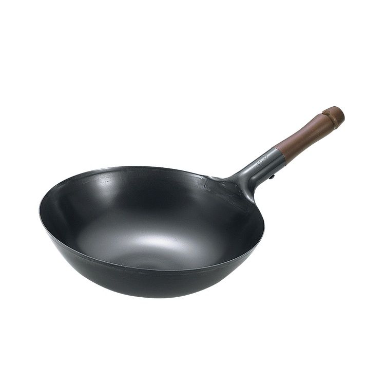 서밋공업 철냄비류 프로 사양 시리즈 나무손잡이 베이징 웍 27cm 1개