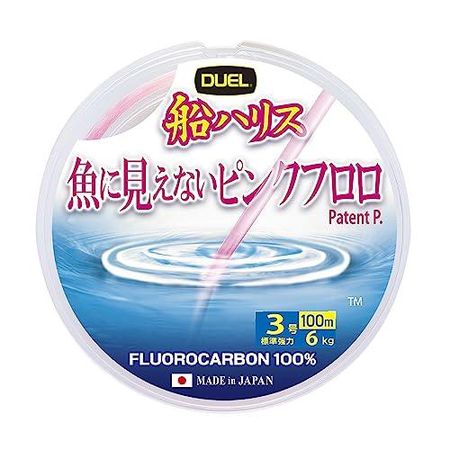 DUEL Fish-invisible pink fluoro boat line 100m #3