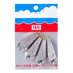 第一精工 鉛墜 包裝鉛墜 釣魚用 銀色 六角型 15號