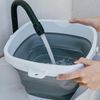 RULAYMAN 折りたたみ ソフトバケツ 釣り用バケツ グレー