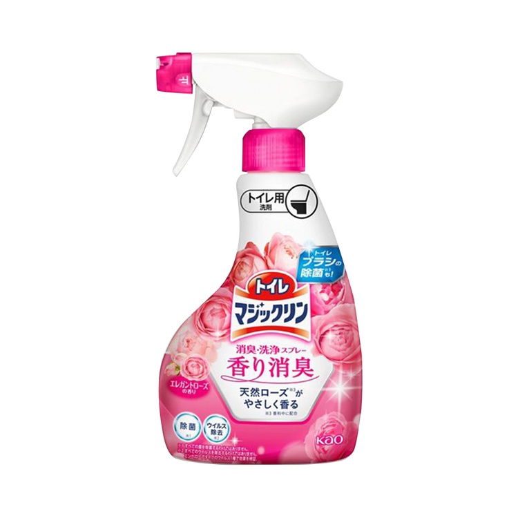 花王 廁所魔術靈 消臭清潔噴霧 優雅玫瑰香 主體 350ml