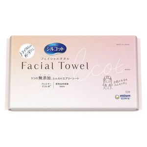 Unicharm Silcot 潔面巾，無添加劑，50片裝