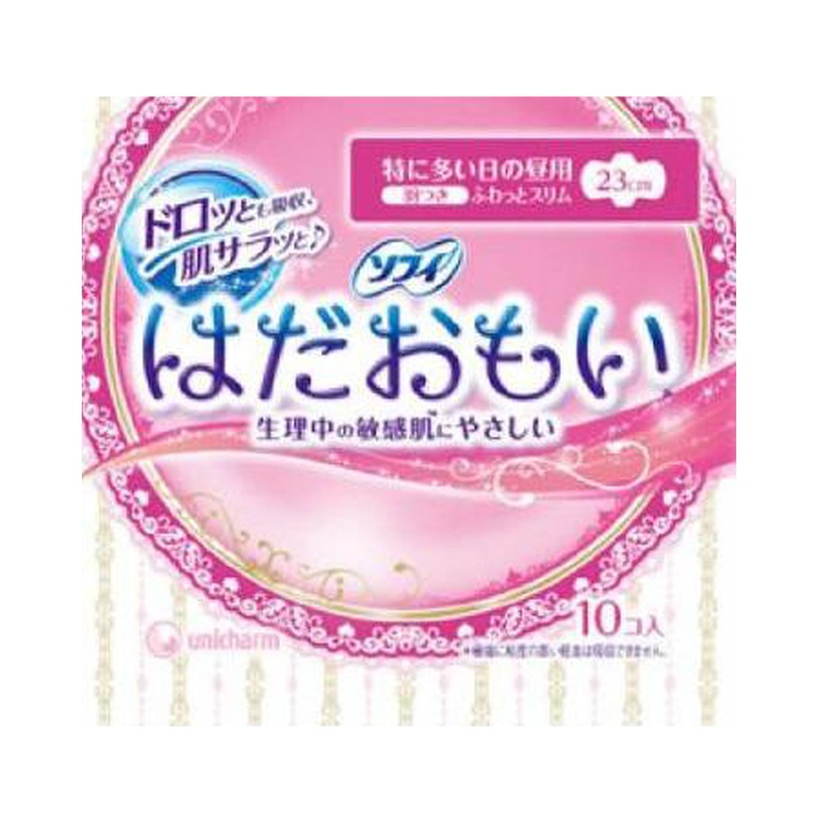 unicharm SOFY/蘇菲 尤妮佳 Sofy肌膚般輕柔護翼型衛生棉 10片裝