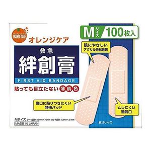 오렌지 케어 구급 유창고 100장 (M사이즈)