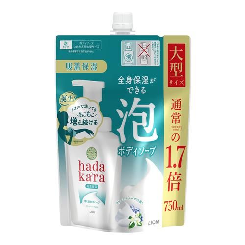Hadakara 沐浴露 泡沫型 奶油香皂味 750mL（大补充装）